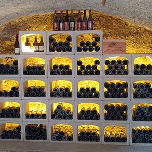 rangement bouteille cave à vin voûtée et enterrée