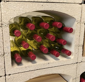 Range bouteille en pierre pour cave à vin